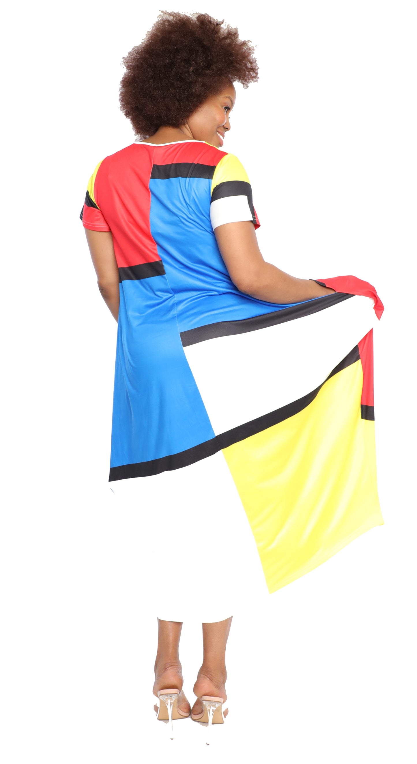 Women's Oversize Loose-Fit Baggy Dress With Side Pockets