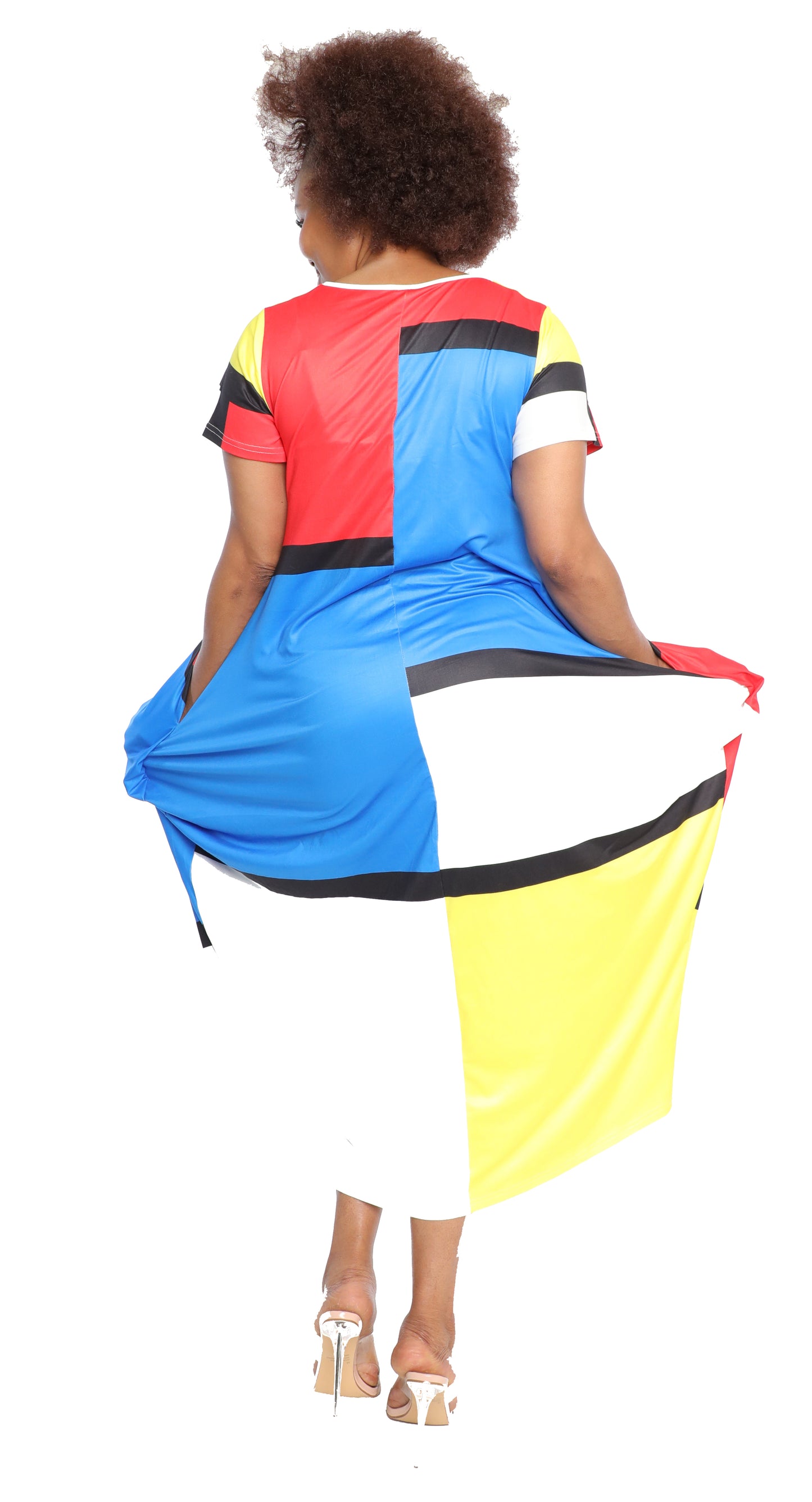 Women's Oversize Loose-Fit Baggy Dress With Side Pockets