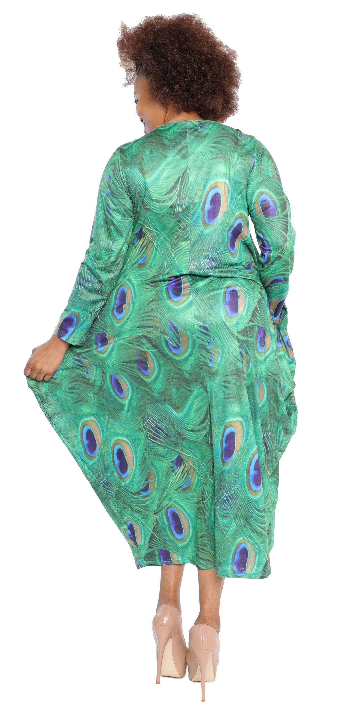 Women's Oversize Loose-Fit Baggy Dress With Side Pockets - One Size Fits All