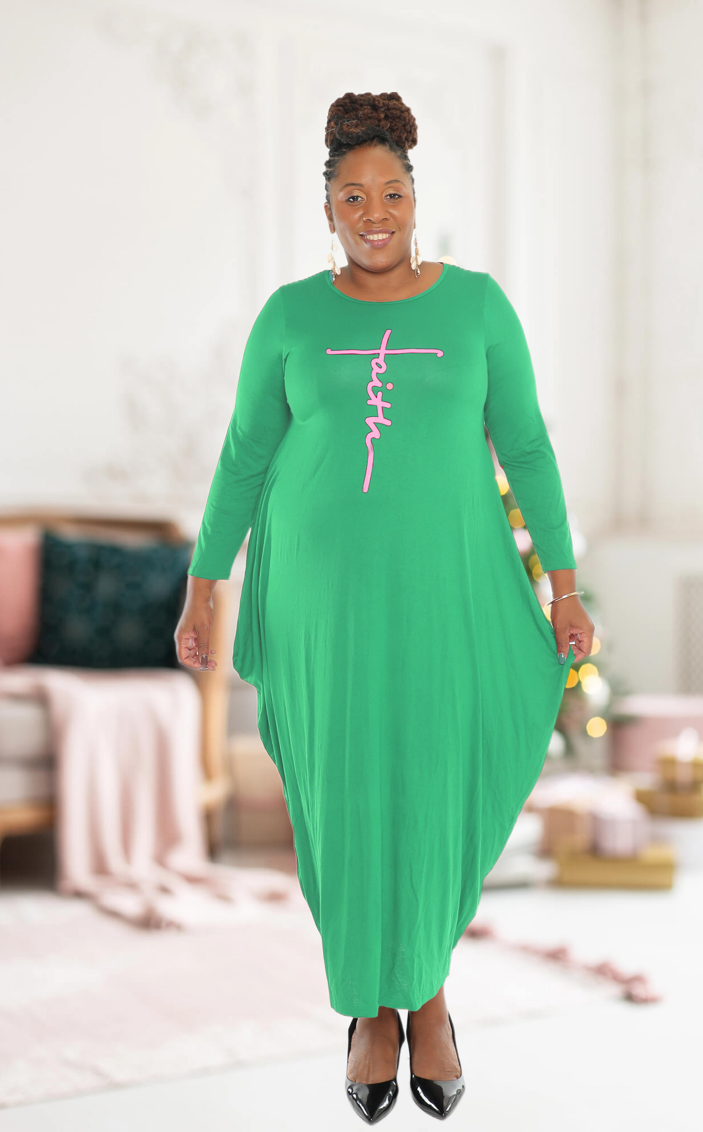 Women's "FAITH" Comfortable Baggy Dress