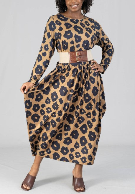 Bold Blossom Maxi Dress – Statement Print with Effortless Flow